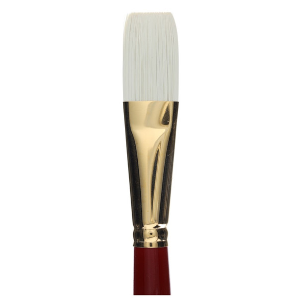 Connoisseur Pure Synthetic Bristle Brush Long Handle Flat #12