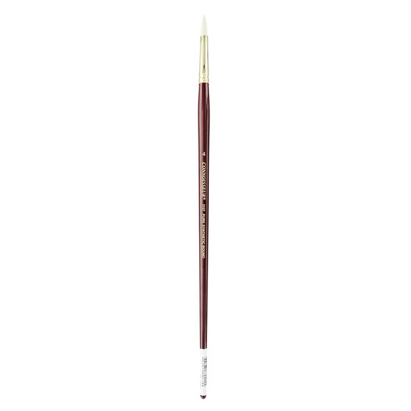 Connoisseur Pure Synthetic Bristle Brush Long Handle Round #4