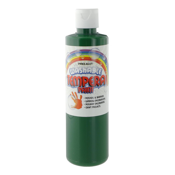 Pro Art Washable Tempera Paint 8oz Green