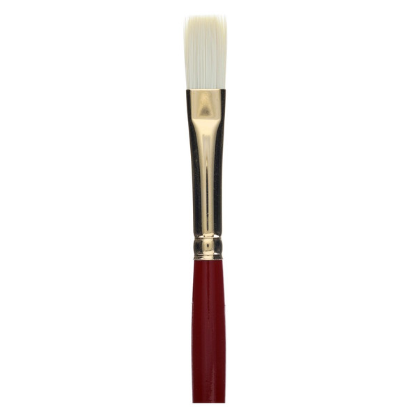 Connoisseur Pure Synthetic Bristle Brush Long Handle Flat #2