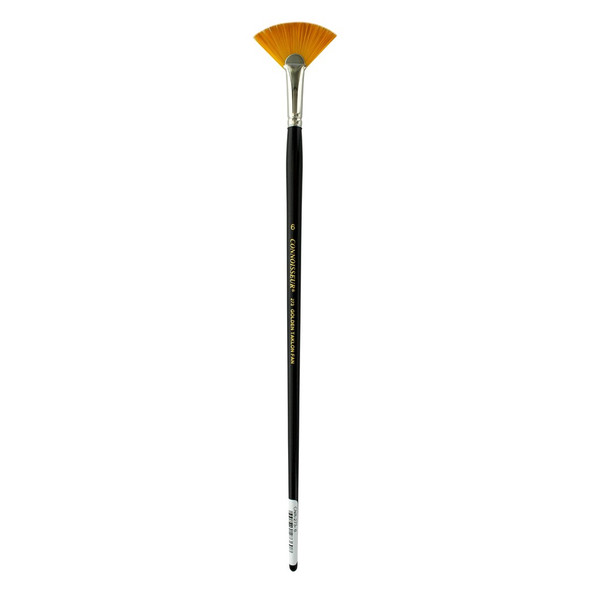 Connoisseur Golden Taklon Brush Long Handle Fan #6