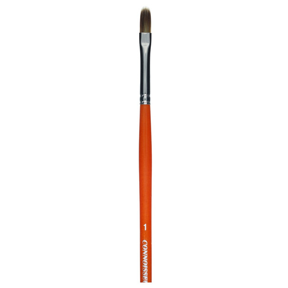 Connoisseur Synthetic Mongoose Brush Long Handle Filbert 1