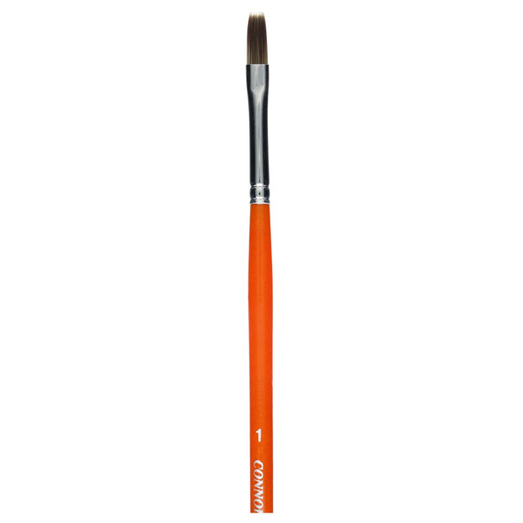 Connoisseur Synthetic Mongoose Brush Long Handle Flat 1