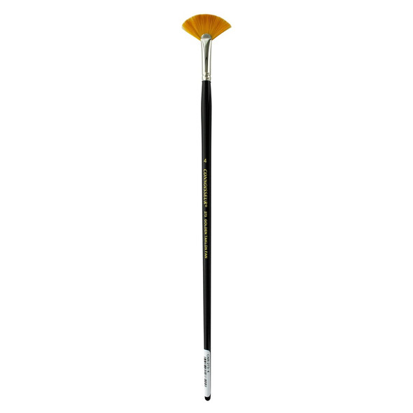 Connoisseur Golden Taklon Brush Long Handle Fan #4