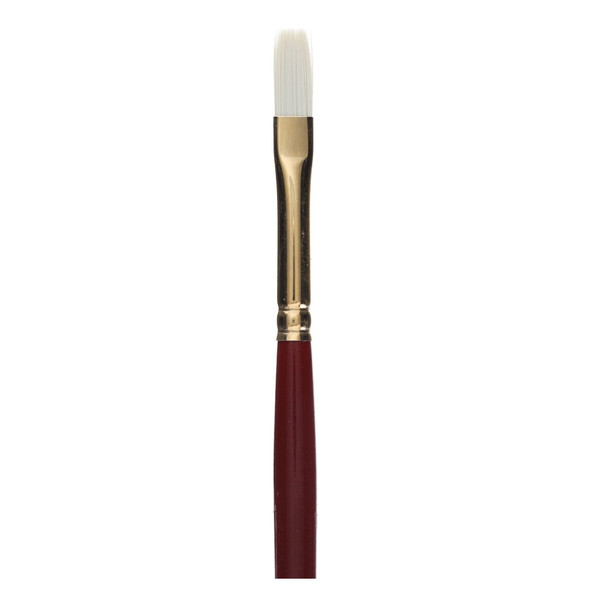 Connoisseur Pure Synthetic Bristle Brush Long Handle Flat 0