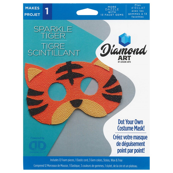 Diamond Art Kit Mask Costume Foam Tiger