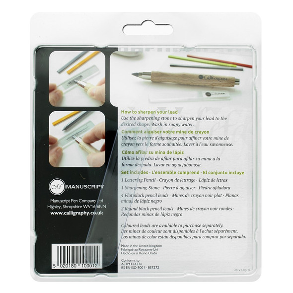 Manuscript Lettering Pencil Set Natural