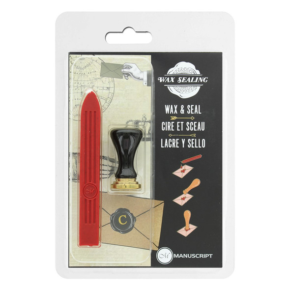 Manuscript Wax Sealing Set Short Handle Initial C