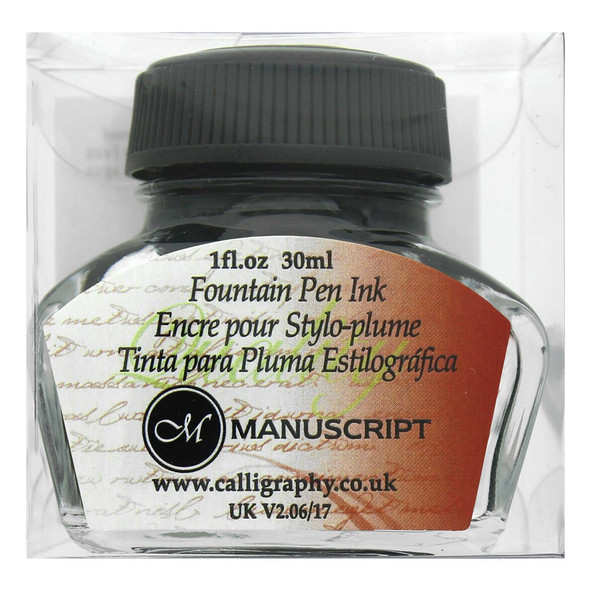 Manuscript Cartridge Pen Fountain Ink 30ml Black