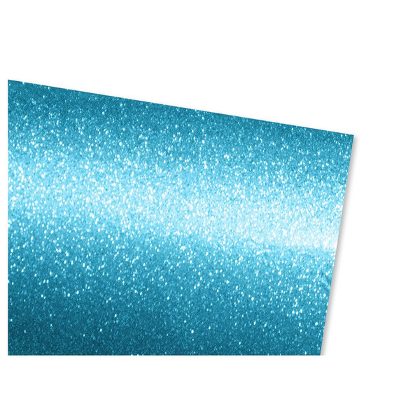 PA Vinyl Permanent Roll 12 inch x 36 inch Fine Glitter Sunset Teal