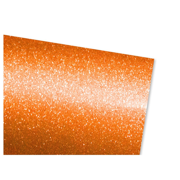 PA Vinyl Permanent Roll 12 inch x 36 inch Fine Glitter Orange