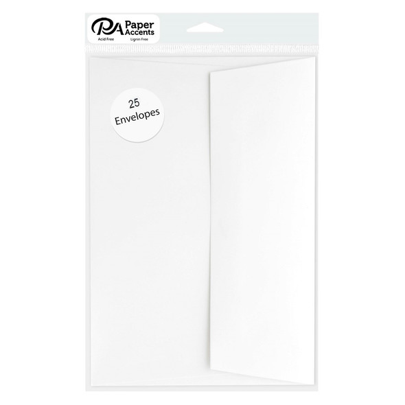 Paper Accents Envelopes 4.25 inch x 6.25 inch White 25pc