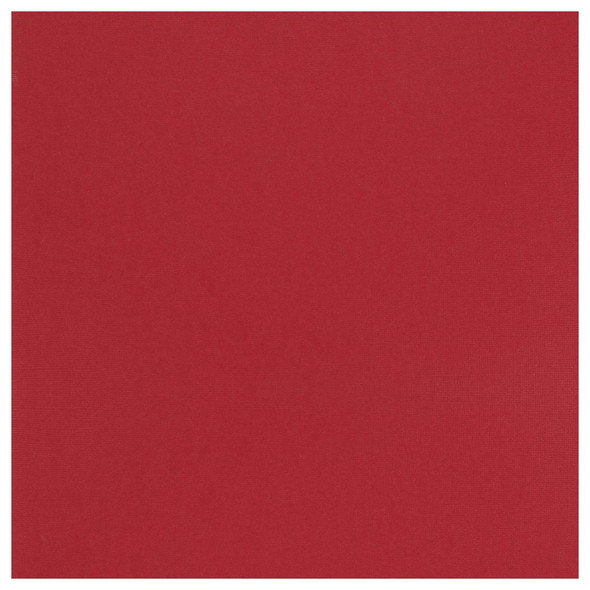 Paper Accents Cardstock 12 inch x12 inch Muslin 73lb Crimson 1000pc Box- Fabric texture on one side.