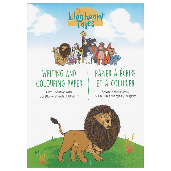 Manuscript Collection Lionheart Tales Writing and Coloring Pad