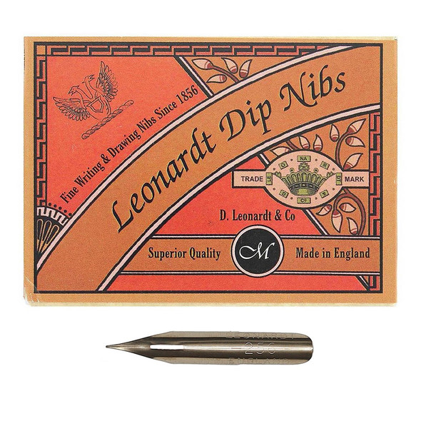 Manuscript Dip Pen Drawing Nib Fine Bronze 24pc