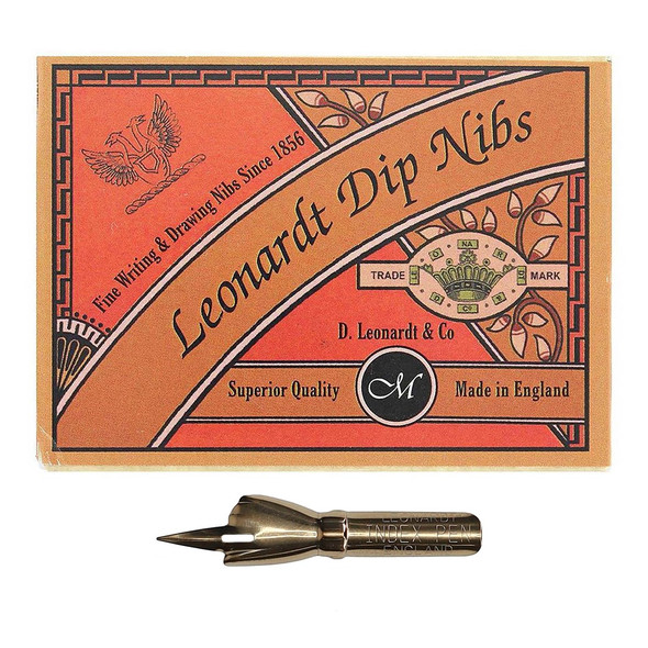 Manuscript Dip Pen Leonardt Index Nib Bronze 24pc