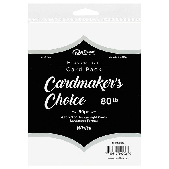 Paper Accents Card Cardmakers Choice Card 5.5 inch x 4.25 inch 80lb White 50pc