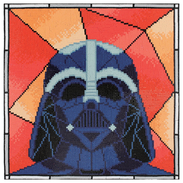Camelot Dots Diamond Painting Kit Intermediate Star Wars Darth Vader Stained Glass