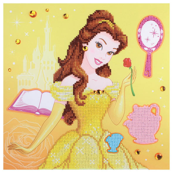 Camelot Dots Diamond Painting Kit Intermediate Disney Belle Beauty