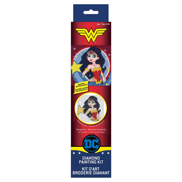 Camelot Dots Diamond Painting Kit Beginner DC Young Wonder Woman