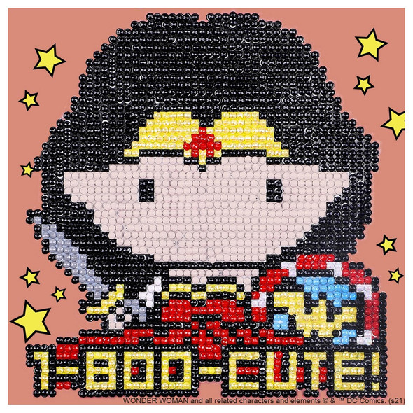 Camelot Dots Diamond Painting Kit Beginner DC Wonder Woman Dotzies Craft