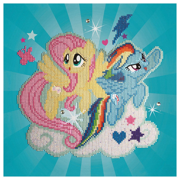 Camelot Dots Diamond Painting Kit Intermediate My Little Pony Fluttershy and Rainbow