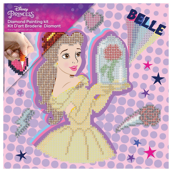 Camelot Dots Diamond Painting Kit Intermediate Disney Pow-Er Dotz Belle Friend