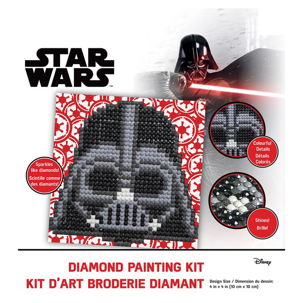 Camelot Dots Diamond Painting Kit Beginner Star Wars Darth Vader Fun