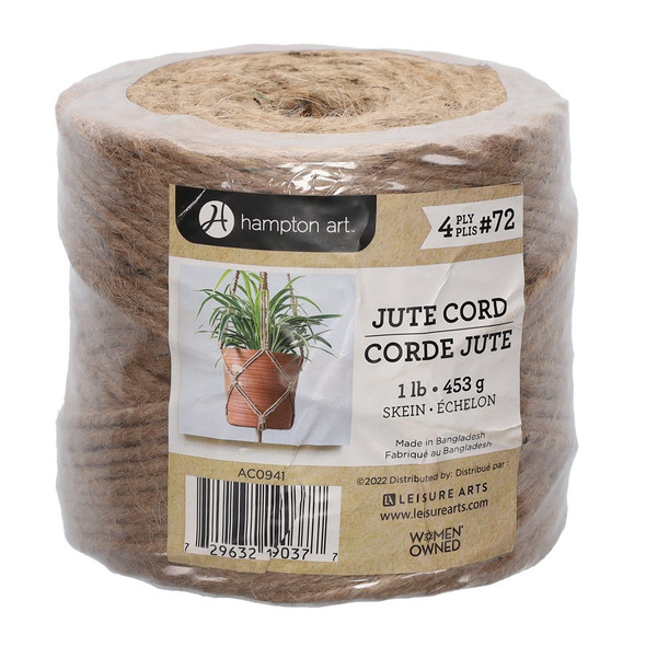 Hampton Art Jute 4ply 72 Natural 1lb