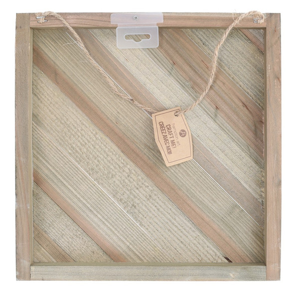 Hampton Art Wood Plank Diagonal Craft Me 12 inch x 12 inch Rustic