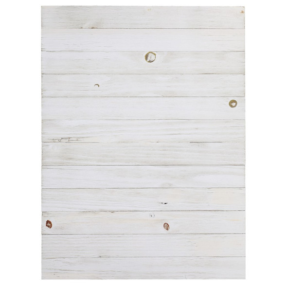 Hampton Art Wood Panel 18 inch x 24 inch White