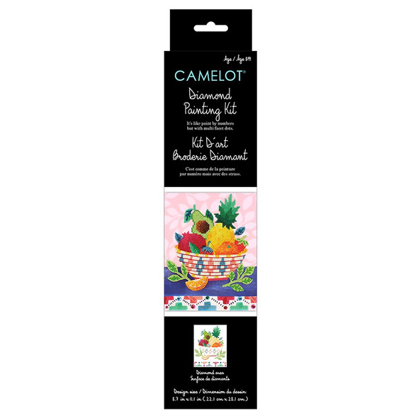 Camelot Dots Diamond Painting Kit Beginner Kitchen Fruits