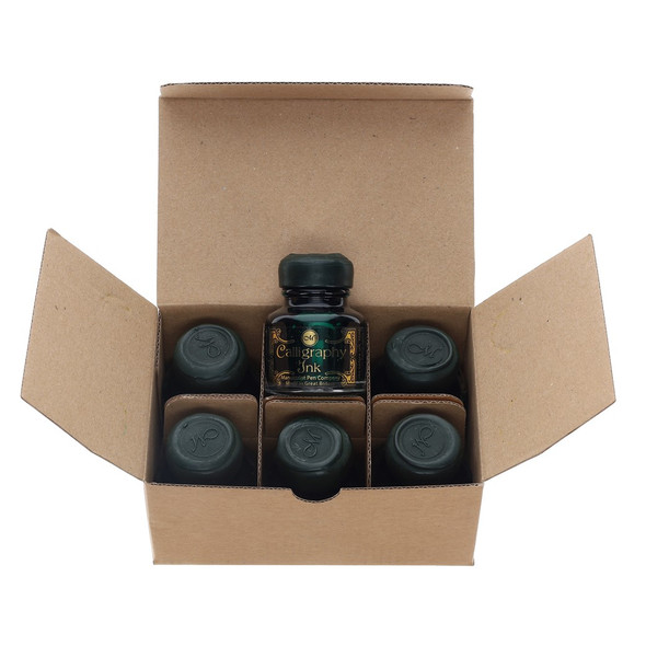 Manuscript Calligraphy Ink Emerald 6pc