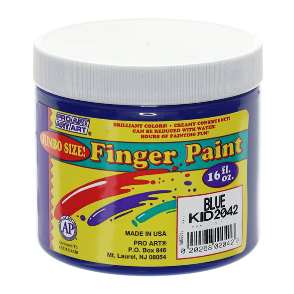 Pro Art Finger Paint 16oz Blue