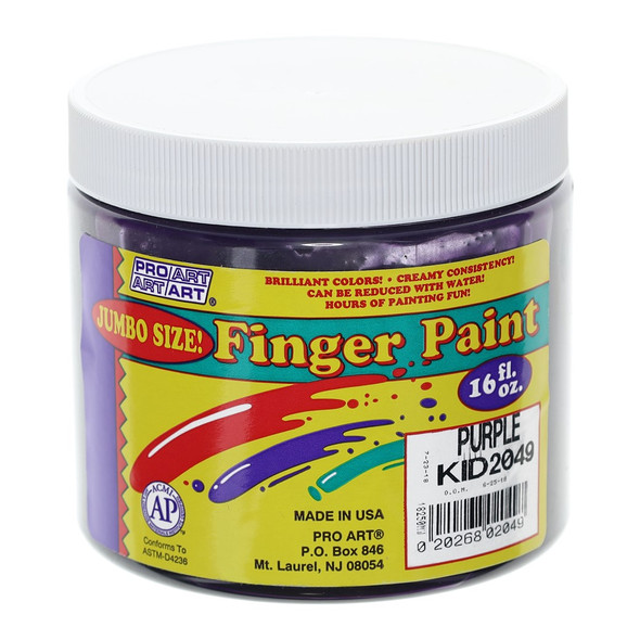Pro Art Finger Paint 16oz Violet