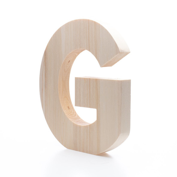 Hampton Art Wood Letter Craft Me 8 inch x 6.75 inch x 1 inch G