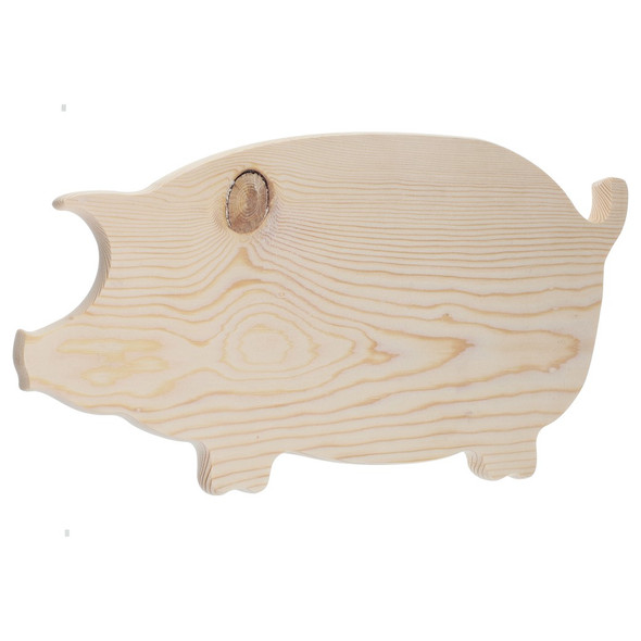 Good Wood By Leisure Arts Plaques Pig Board Pine 14.25 inch x 7.5 inch x 0.75 inch