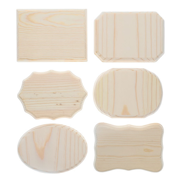 Good Wood By Leisure Arts Plaques Assortment 5 inch x 7 inch Bulk 36pc