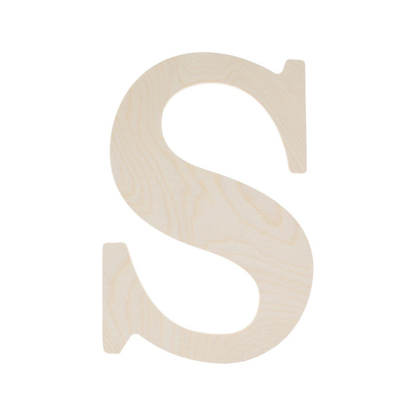 Good Wood By Leisure Arts Letters 9.5 inch Birch S