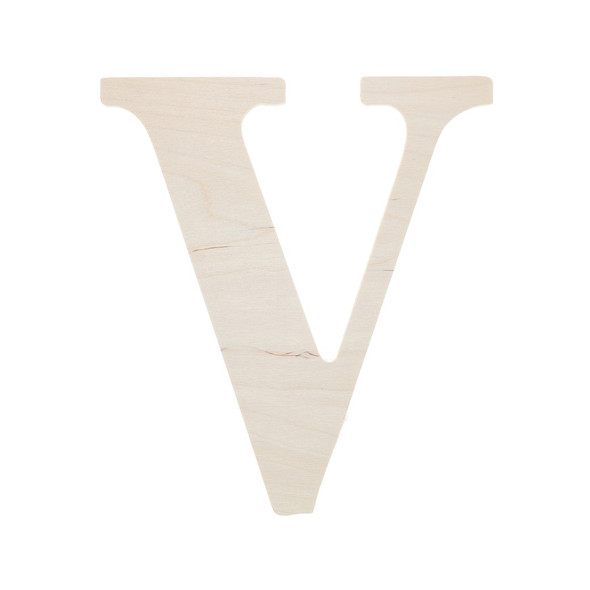 Good Wood By Leisure Arts Letters 9.5 inch Birch V