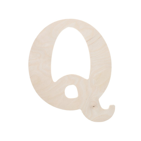 Good Wood By Leisure Arts Letters 9.5 inch Birch Q