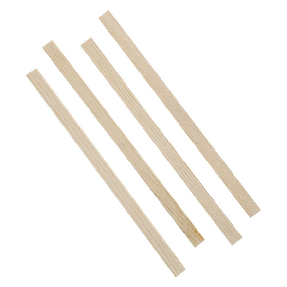 Good Wood Dowels 12 inch x 58 inch Square Package 4pc Gray