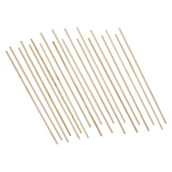 Good Wood Dowels 12 inch x 3/16 inch Square Package 20pc Black