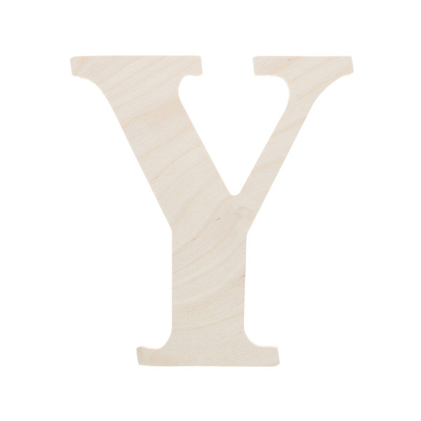 Good Wood By Leisure Arts Letters 9.5 inch Birch Y