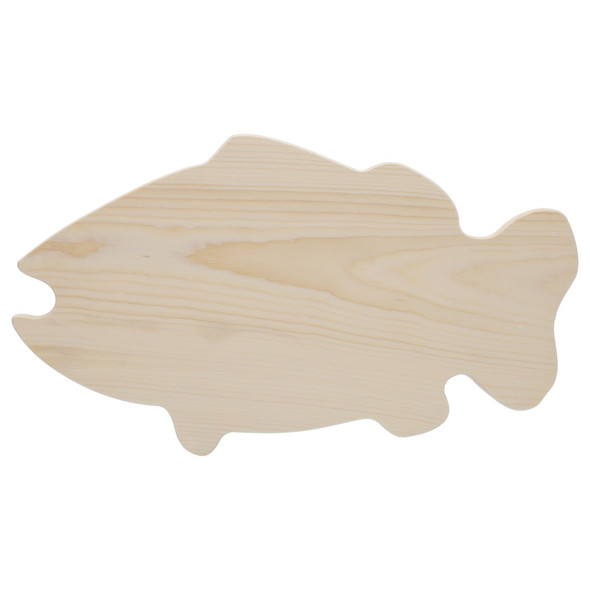 Good Wood By Leisure Arts Plaques Fish Board Pine 14 inch x 8 inch x 0.75 inch