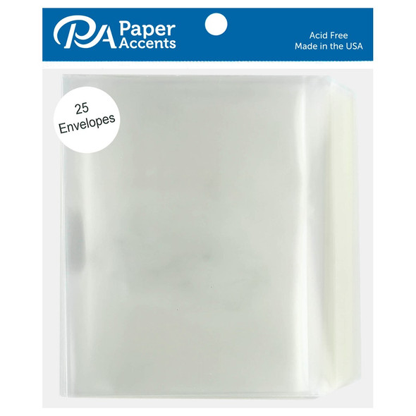 Paper Accents Envelopes Translucent 4.38 inch x 5.75 inch 25pc Clear