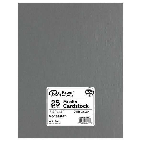 Paper Accents Cardstock 8.5 inch x 11 inch Muslin 74lb Noreaster 25pc