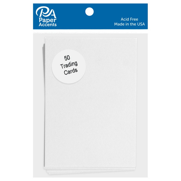 Paper Accents Card Trading Cards 2.5 inch x 3.5 inch 100lb White 25pc