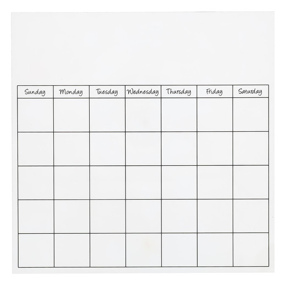 Paper Accents Calendar Page 12 inch x 12 inch Clear Plastic
