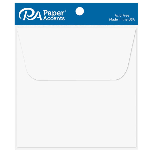 Paper Accents Envelopes 4.5 inch x 4.5 inch White 10pc